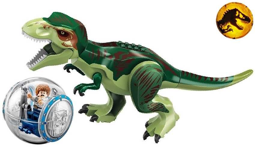Dinozauri uriasi de 30cm tip Lego Jurassic World (29 modele): T-Rex