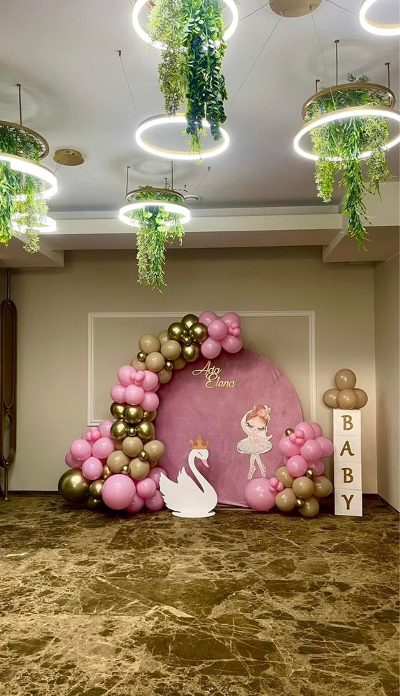 Decor Baloane Barbie Majorat Botez Aniversare