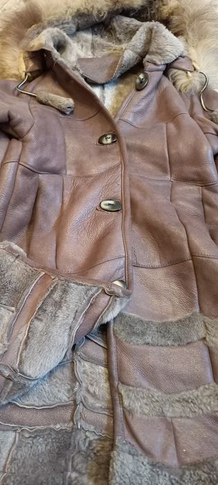 Страхотно кожено палто за малка дама