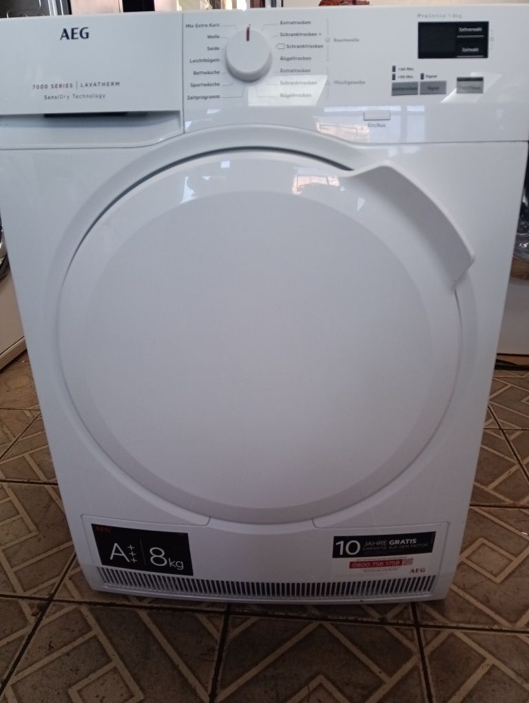 Сушилня с термопомпа АЕГ Aeg Series 7000 A+++ 8кг 2 години гаранция,!