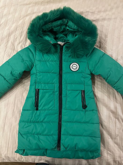 Топло детско яке - момиче 104 см
