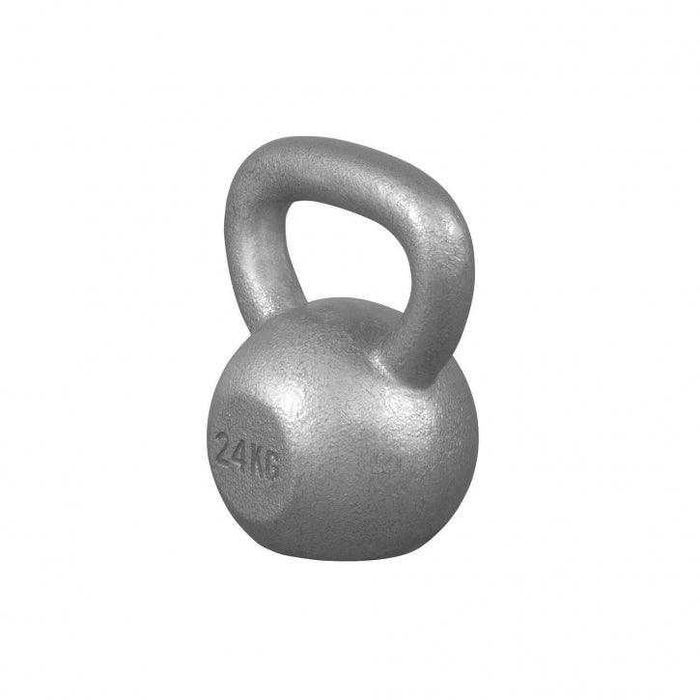 Kettlebell din fier 24 kg Gorilla Sports, gri si negru