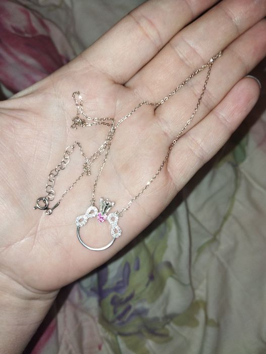 Цепочка с кулоном Бесконечности серебро