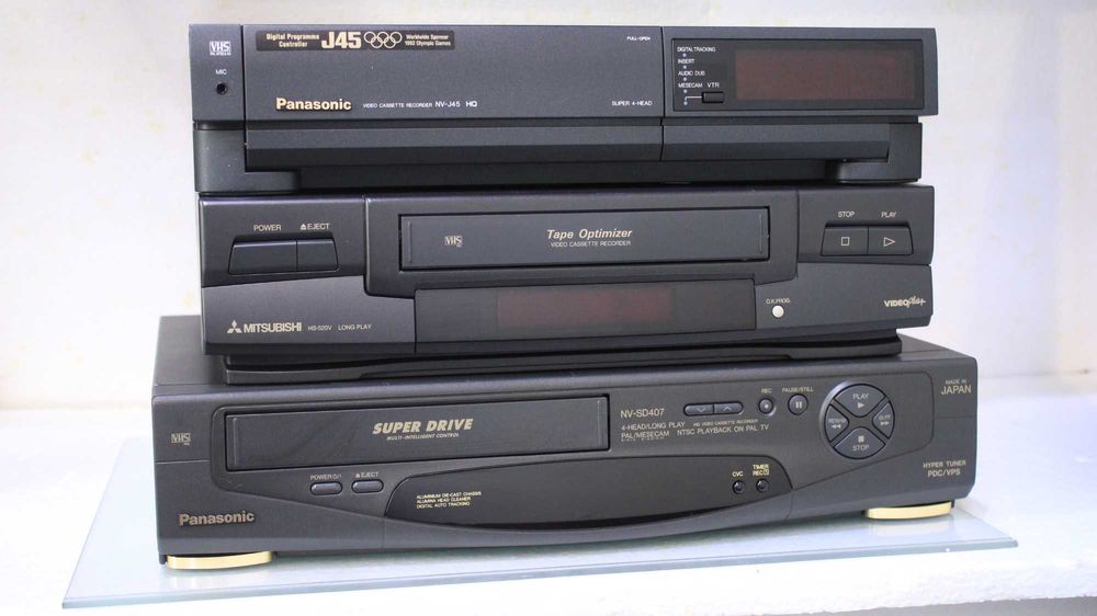 Defect ! Video(VHS) Panasonic,Mitsubishi(3 buc).