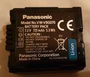 Acumulator camera video Panasonic VW-VBG070