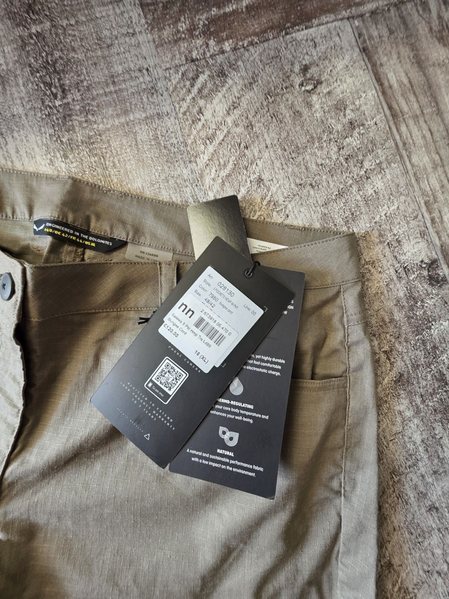 Дамски панталони Salewa 5 Pockets Hemp Pant - bungee cord Размер XL