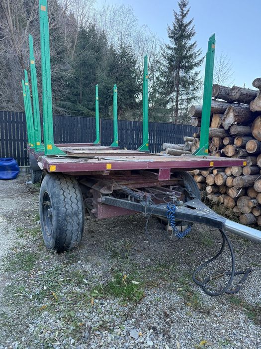 Man transport bușteni cu macara și remorca si schimb Bascula 3,5 tone