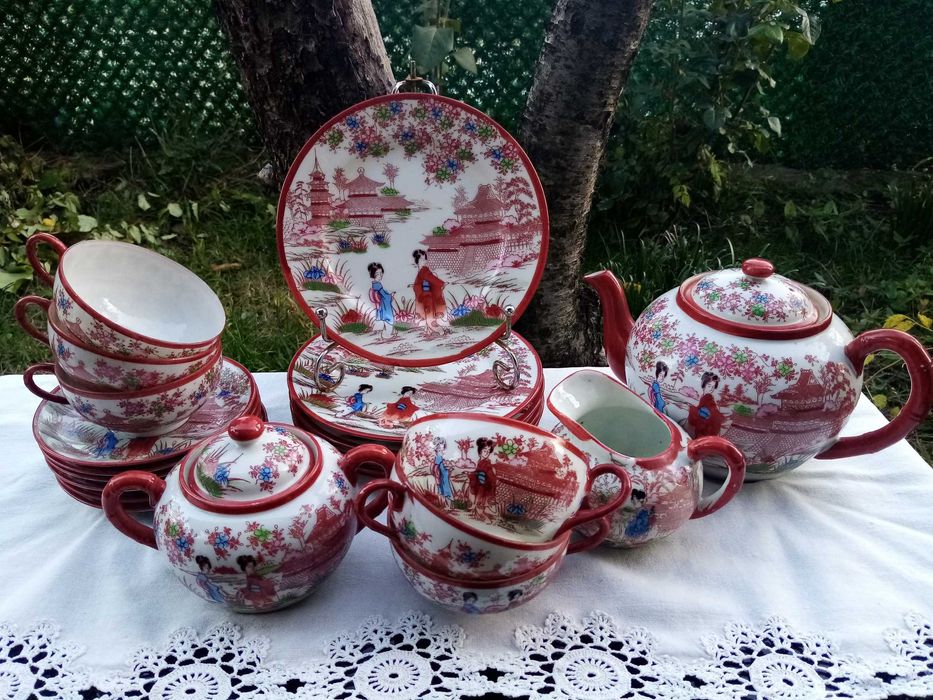 Винтидж японски сервиз за чай