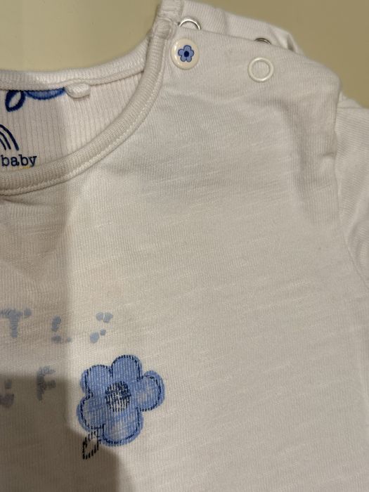 Set NEXT baby 3–6 luni, tricou + pantaloni