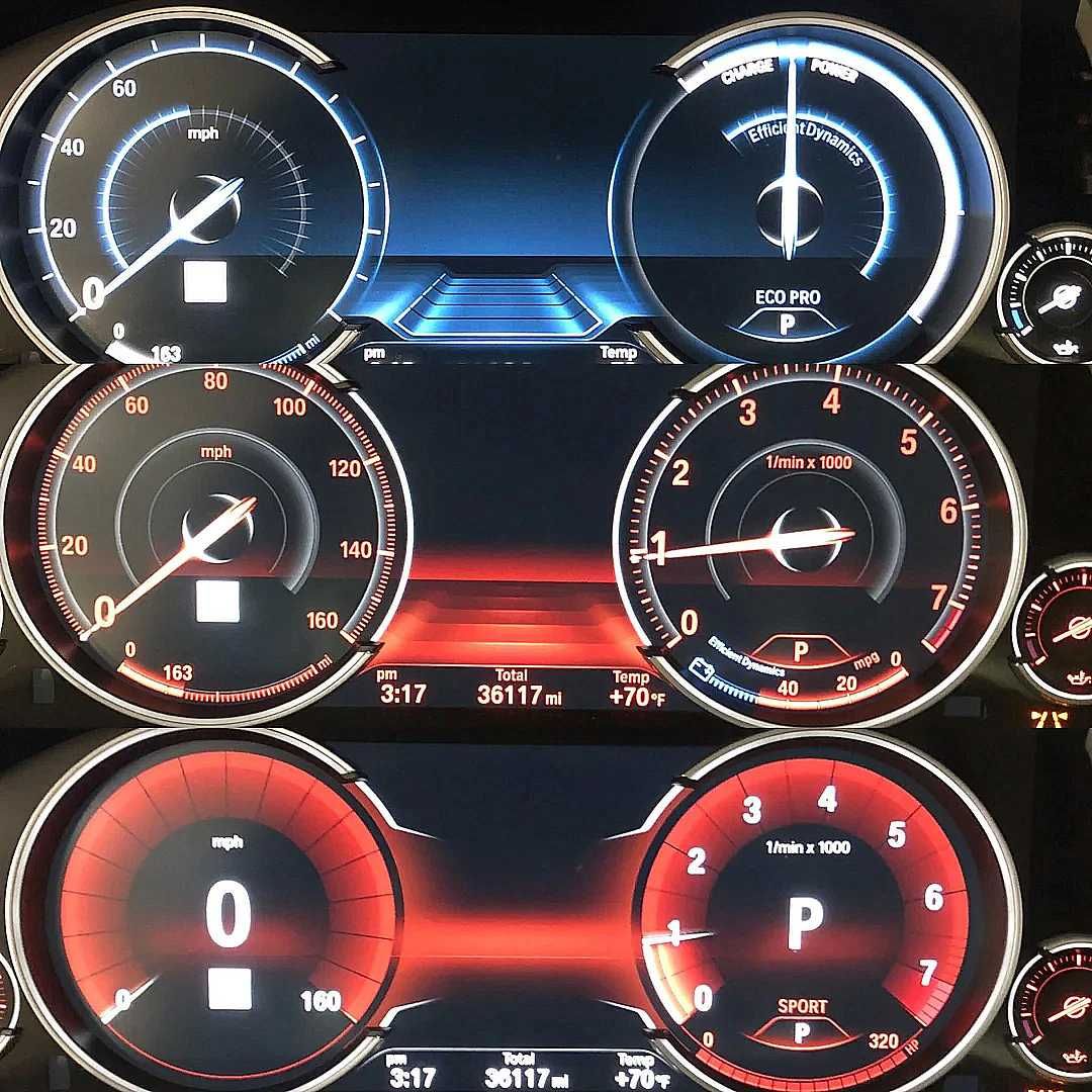 Дигитално Табло километраж 6WB 6WA за BMW F01 F10 F11 F15 F16 X5 X6