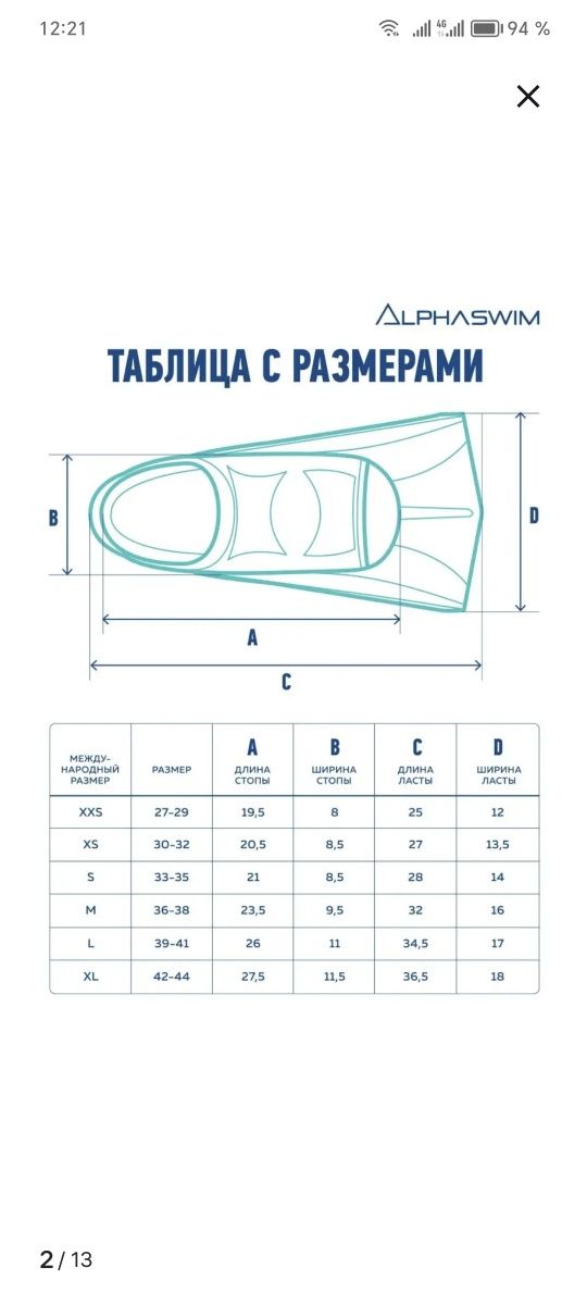 Ласты на девочку, 27-29р