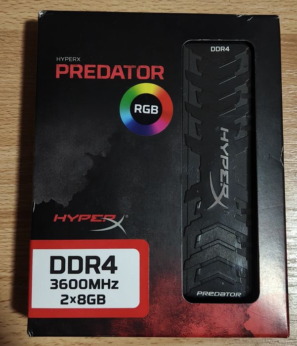 Memorii HyperX Predator 16gb DDR4 3600mhz RGB