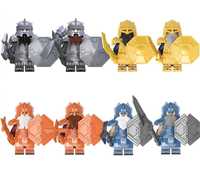 Set 8 Minifigurine tip Lego Lord of the Rings Dwarven Army 4 culori