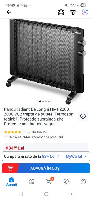 Calorifer electric Delonghi