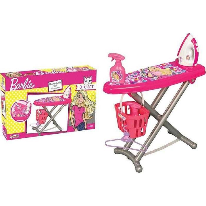 Детска дъска за гладене с ютия Barbie