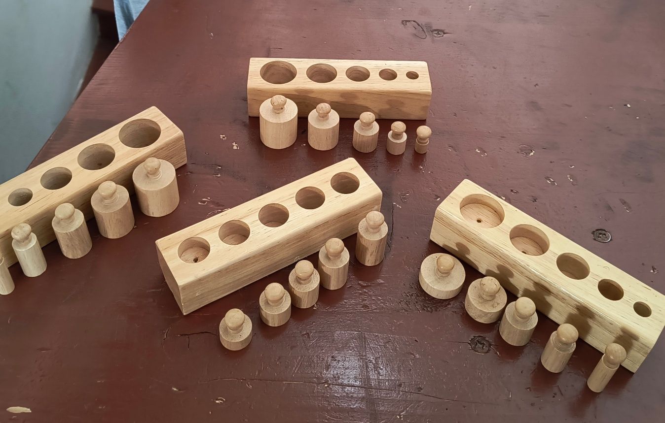 Cilindri lemn Montessori