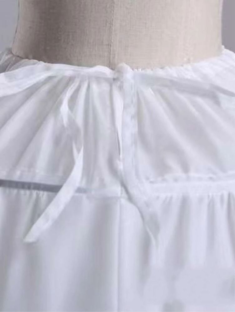Кринолин за рокля 6 обръча бял