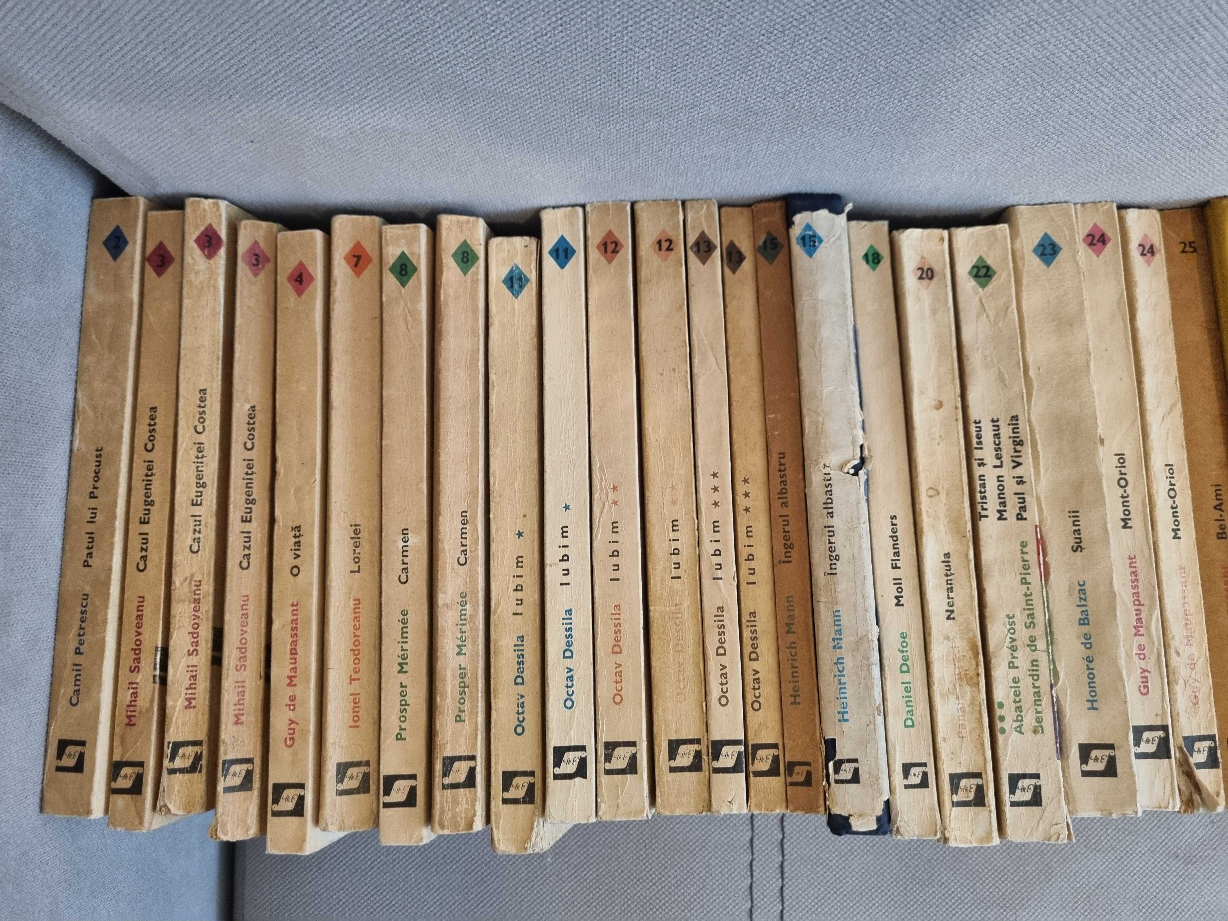 Carti colectia romanul de dragoste, editura Eminescu, 59 volume