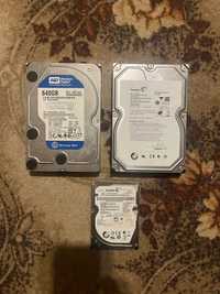 3 броя Hard disk WD 2.5 3.5 - хард диск hdd за части