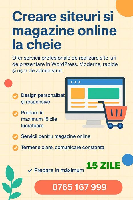 Creare Site/Magazin WordPress și Magazin Shopify
