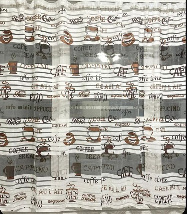 Тюль 2штуки на шторной ленте готовый