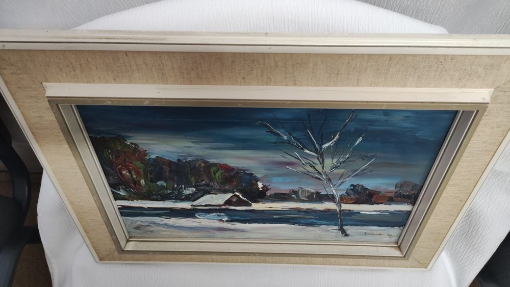 Страхотна френска картина - маслени бои