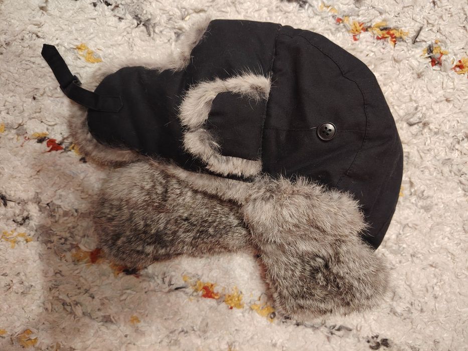 Căciulă Ushanka cu blană naturală de iepure – foarte călduroasă – 50 R