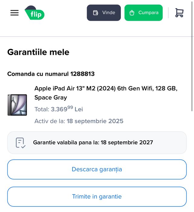 Apple iPad Air 13" M2 (2024) 6th Gen Wifi