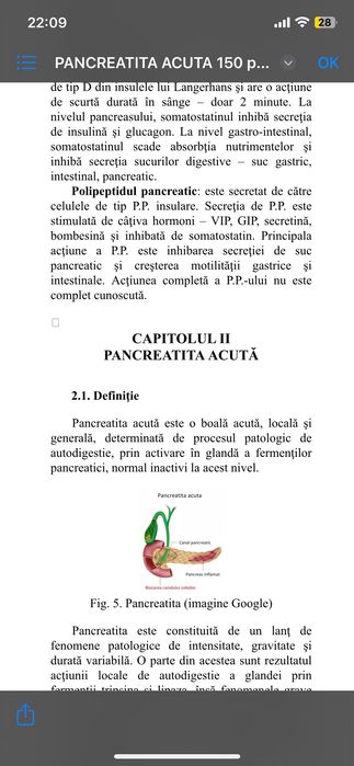 Îngrijirea pacientului cu pancreatită acută