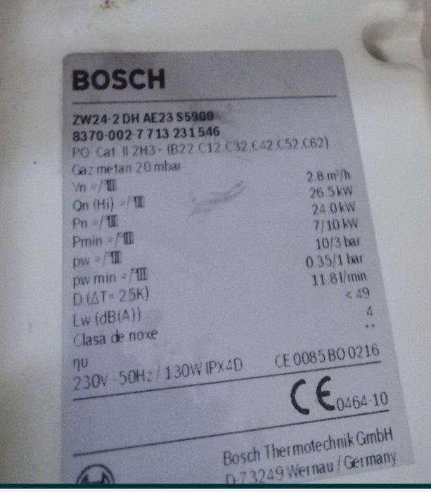 Bosch Junkers ZW 24 2DH