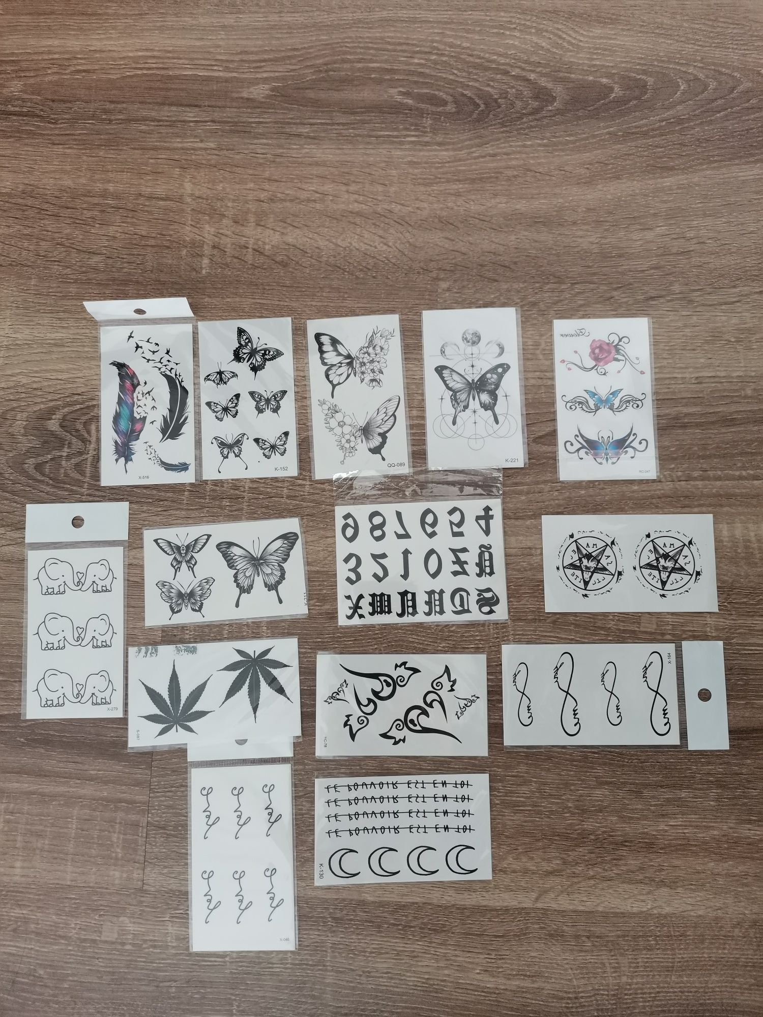 Tatuaje temporare aplicare cu apa, 2buc la alegere