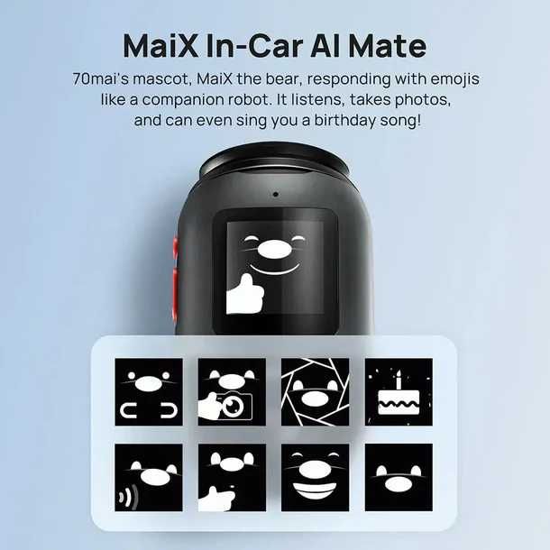 Camera auto 70mai Omni 360⁰, Memorie 128GB, detectie miscare, GPS&ADAS