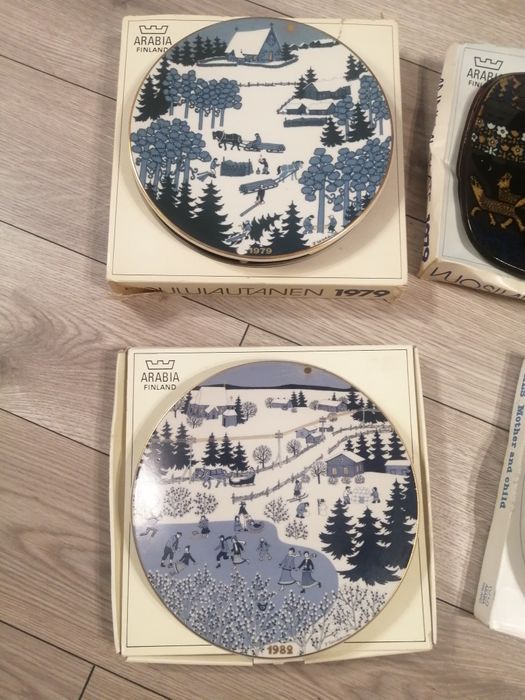 Vand farfurie Decorativa Arabia Finland Joululautanen 1978-1983