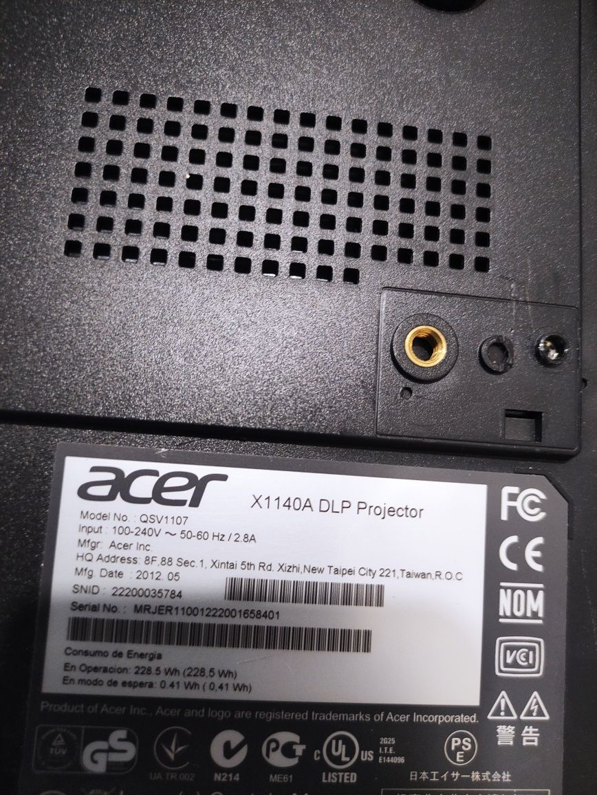 Проэктор Acer x1140a Dlp