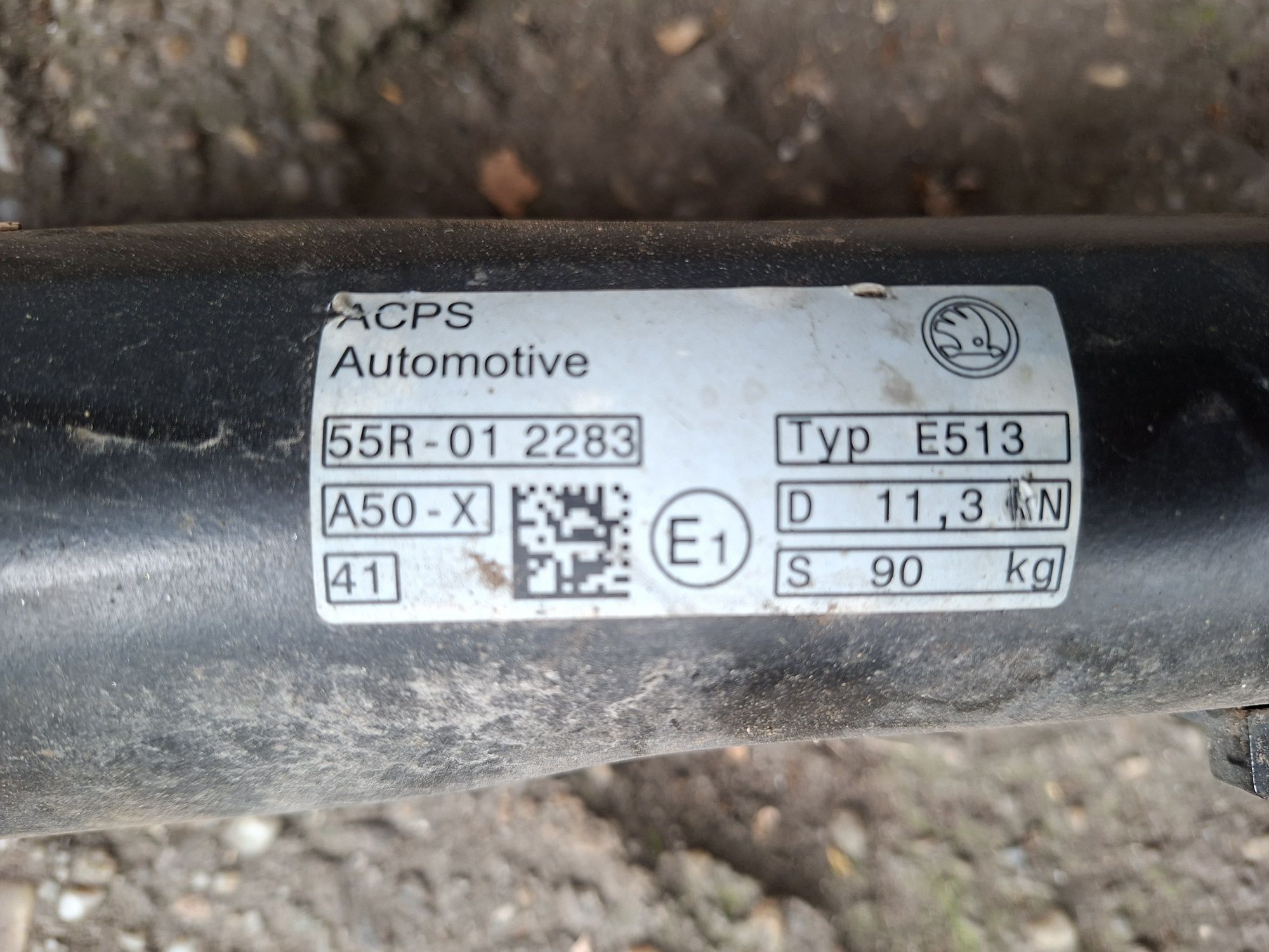 Carlig remorcare Skoda Superb B8 3V 2015-2024 /rabatabil sub bara