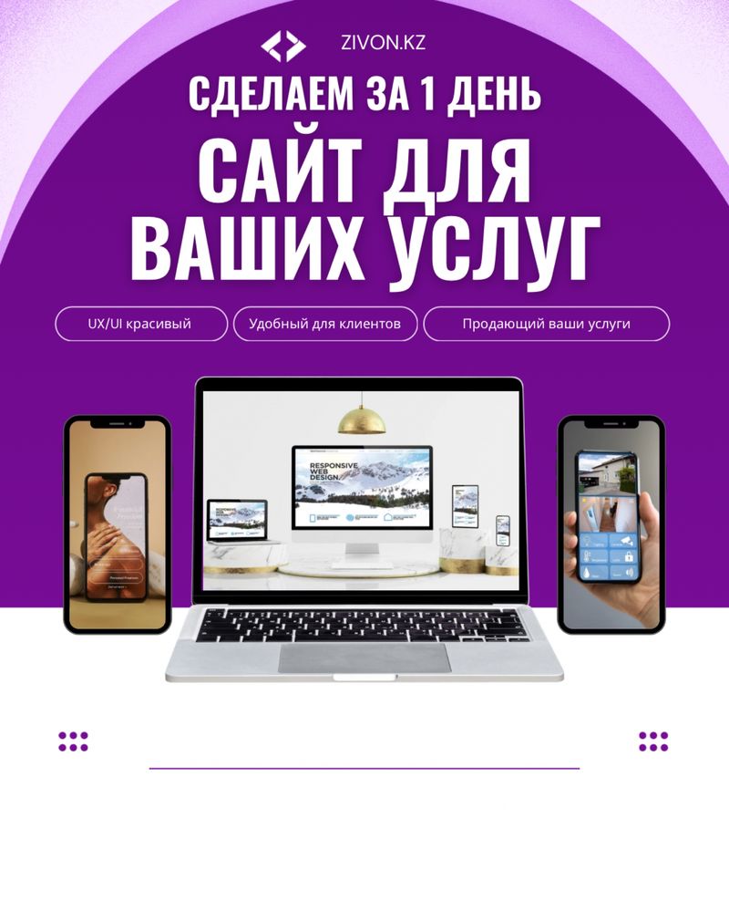 Разработка сайтов под ключ — быстро и недорого