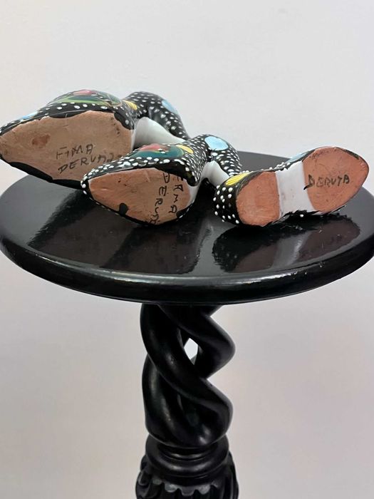 Set 5 bibelouri bibelou sub forma de pantofi ceramica DERUTA Italia