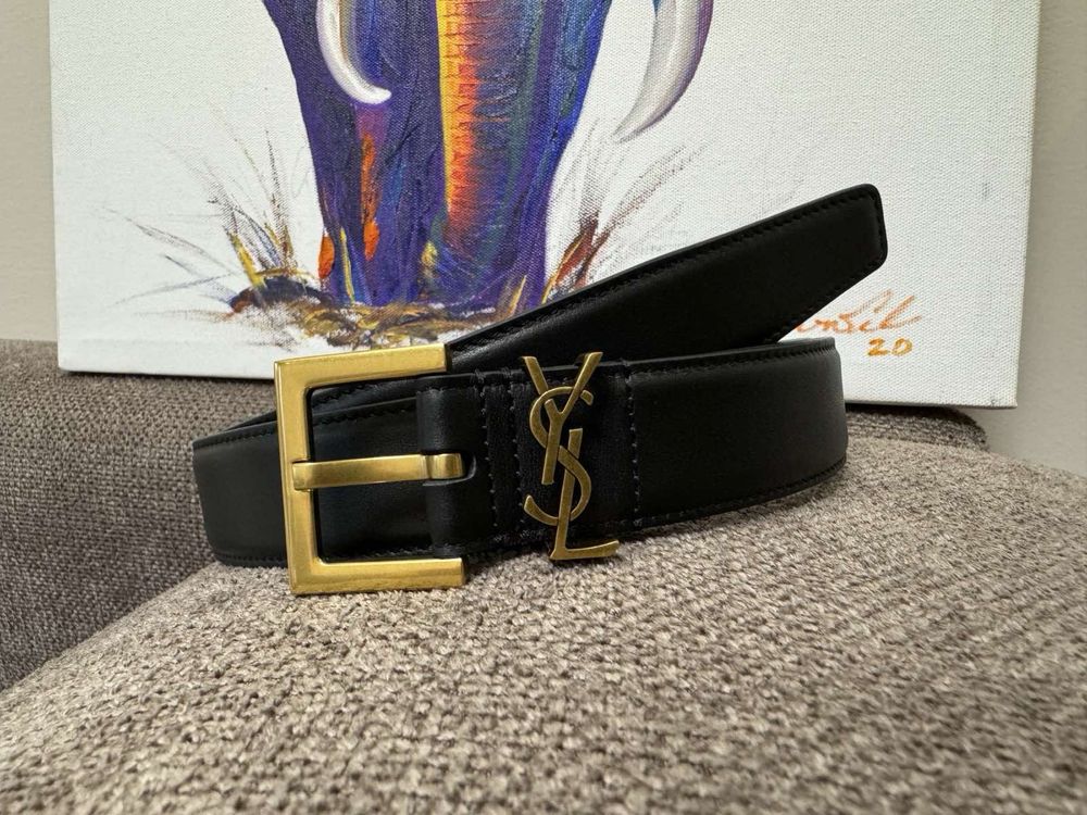 Колани от естествена кожа Loewe , Hermes , LV , CD, Amiri , YSL