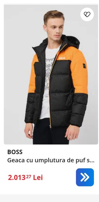 Oferta Geaca Hugo BOSS originala Marimea L XL model nou original 100%