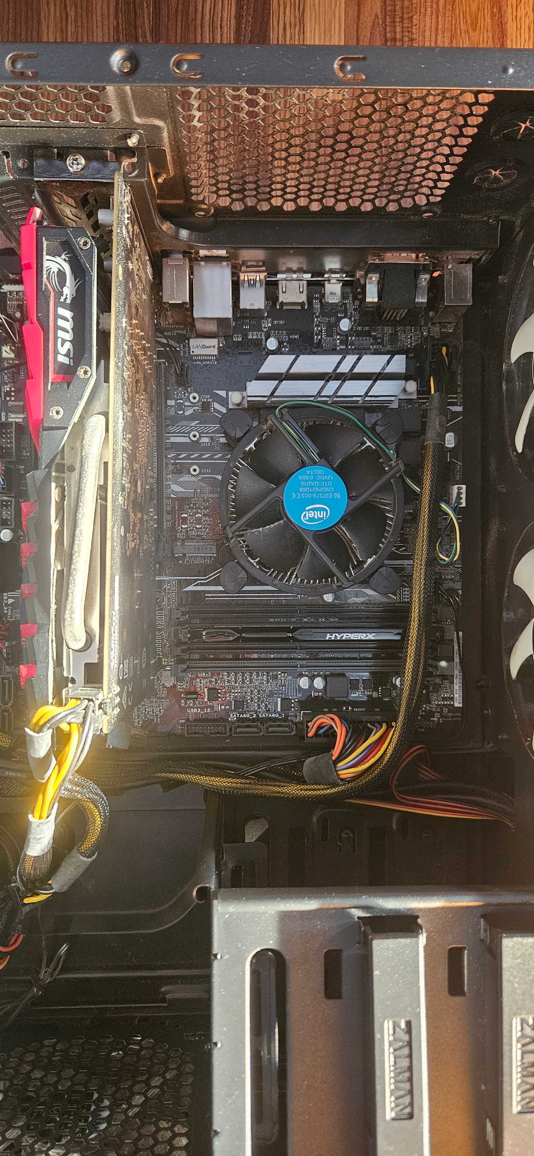 PC i3 7100, HYPERX 4 GB RAM, MSI GTX 1050TI, WD HDD 1TB + K SSD 240 GB