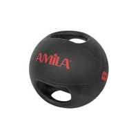Медицинска Топка с Хват Amila Dual Ball 8 кг, Фитнес Топки с Дръжки