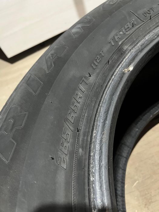 Зимние шины triangle 265/65/r17 б/у