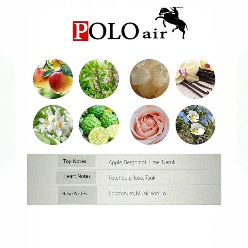 Мъжки комплект, 55 мл Парфюм и часовник, Polo Air, Сив