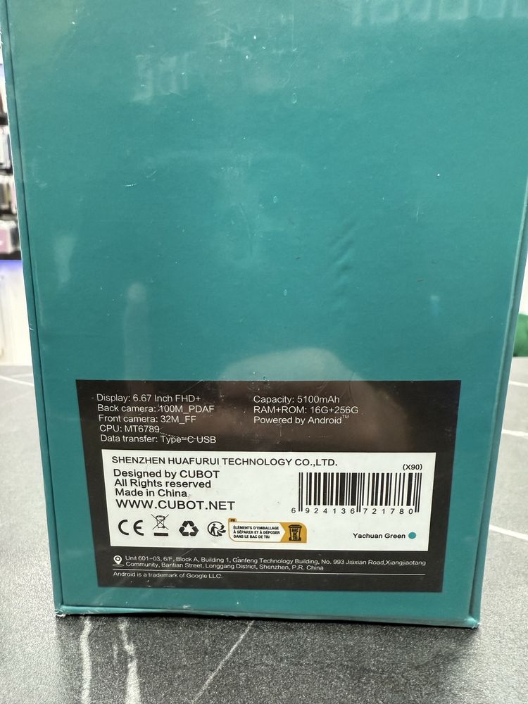 Cubot X90 - 16 Gb - 256 Gb - NOU - Sigilat - 2 Ani Garantie !