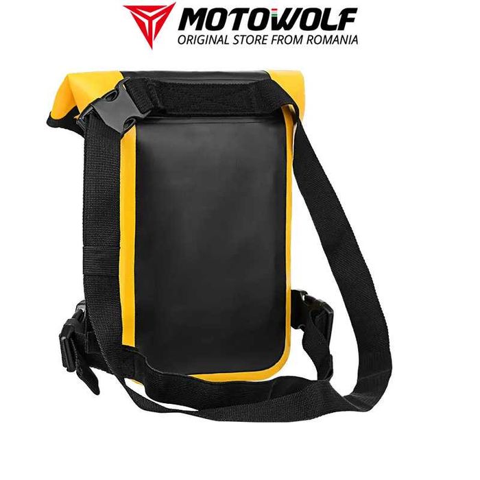 Geanta de picior impermeabila pentru motociclisti Motowolf