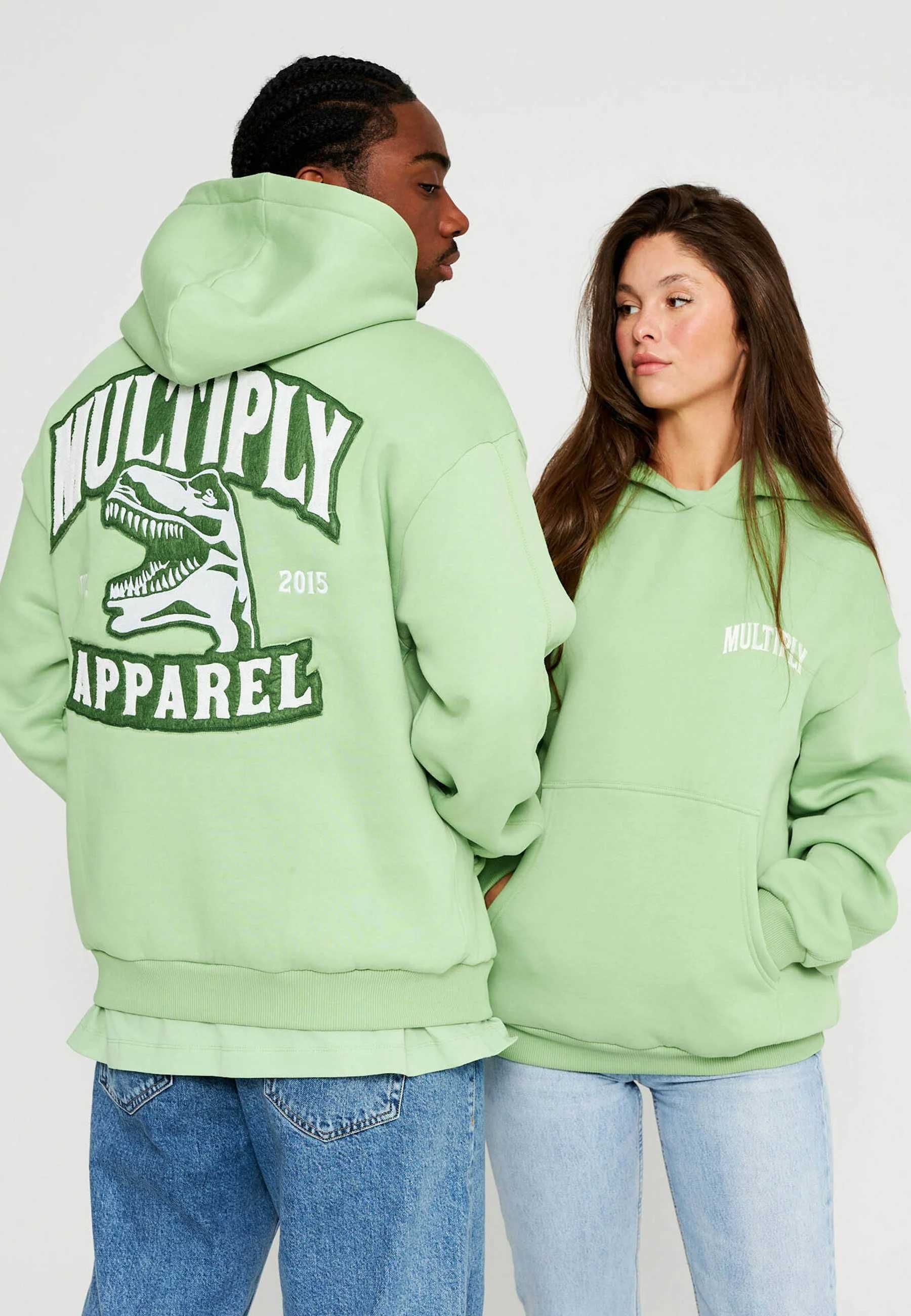 НОВ Multiply Apparel DINOSAUR Hoodie ОРИГИНАЛЕН суичър/худи - L/XL