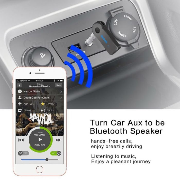 Авто Хендсфрий Блутут Приемник / Handsfree Bluetooth Car Receiver