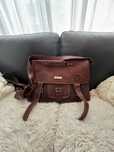 Geanta piele Herluin vintage style - laptop, calatorii, business