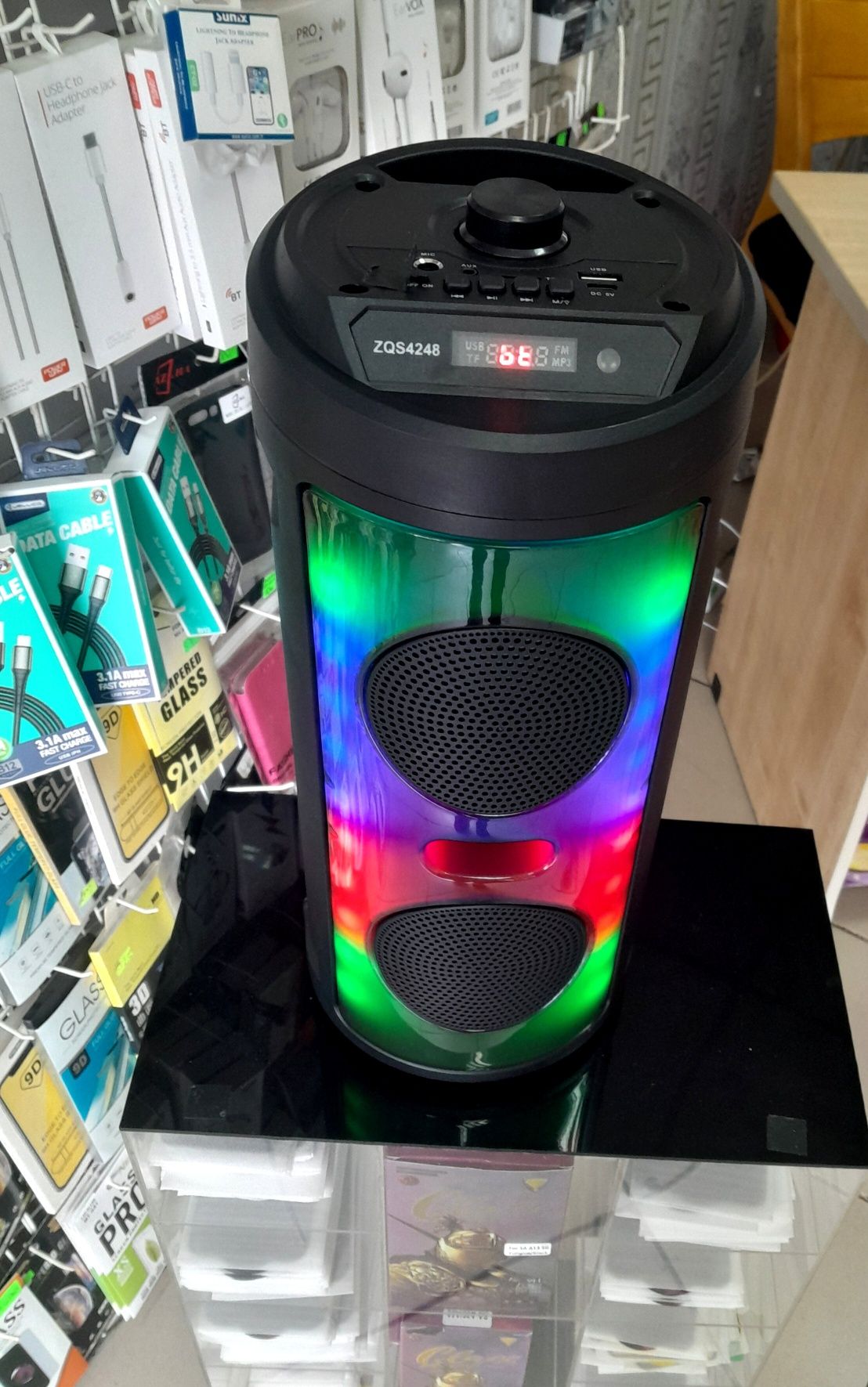 Безжична Караоке Bluetooth Колона 4" 2×8W
