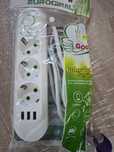 Prelungitor 2m cu 3 USB, 3 prize Schuko, buton intrerupator